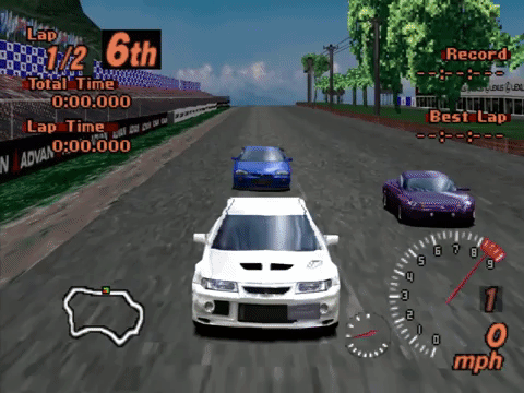 ps one racing games
