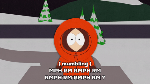 South Park kenny mccormick speech kenny mumble GIF