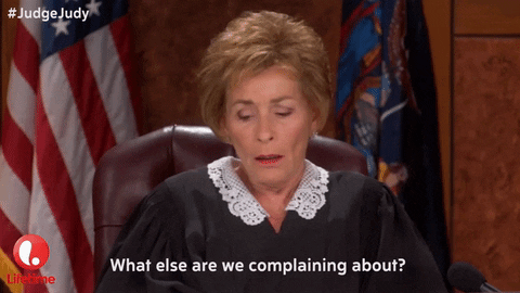 Who Cares Judge Judy GIF by Lifetime Telly