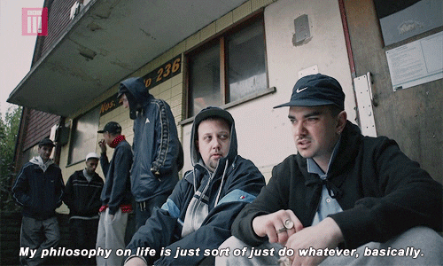 People just do nothing MC grindah my philosophy on life is just sort of just do whatever basically