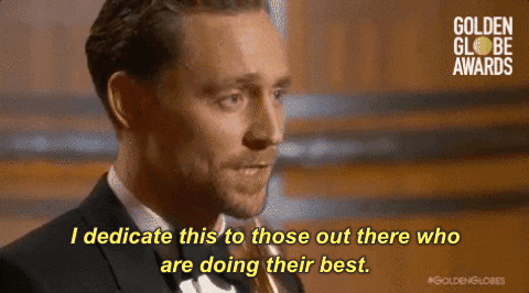 Golden Globe Awards tom hiddleston golden globes golden globes 2017 i dedicate this to those out there who are doing their best