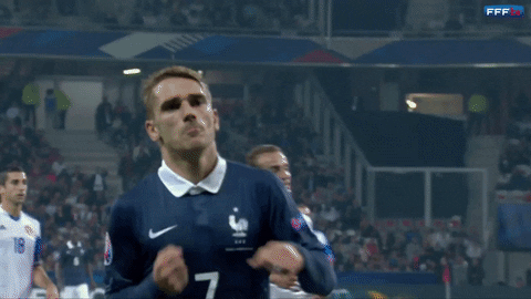 Vamos Antoine Griezmann GIF by Equipe de France de Football - Find & Share on GIPHY