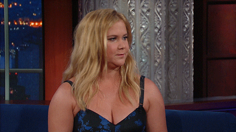 Amy Schumer Whatever GIF by The Late Show With Stephen Colbert - Find & Share on GIPHY