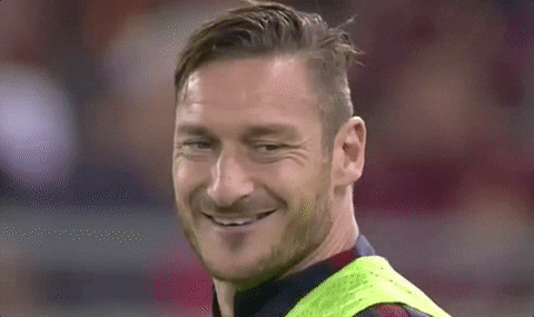 AS Roma funny football soccer smile GIF