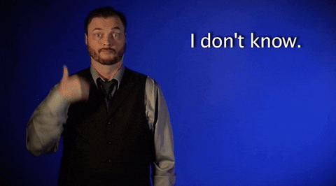 Sign Language Idk GIF by Sign with Robert - Find & Share on GIPHY