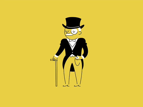 Dress Up Top Hat GIF by Jackie Lay - Find & Share on GIPHY