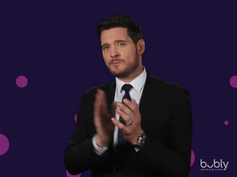 Michael Buble Good Job GIF by bubly - Find & Share on GIPHY