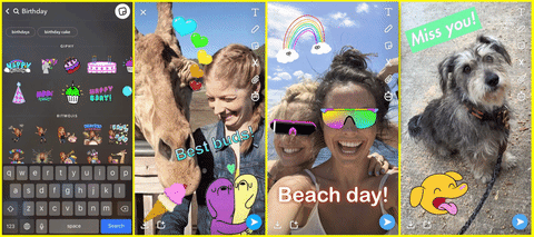 Snapchat lägger till Giphy-stöd