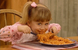 yummy yum michelle tanner spaghetti pasta