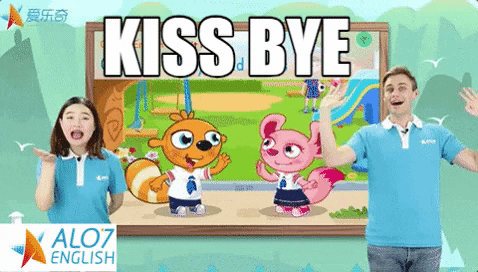 Total Physical Response Kiss GIF by ALO7.com