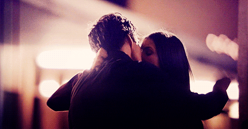 Image result for Damon Elena kiss gif