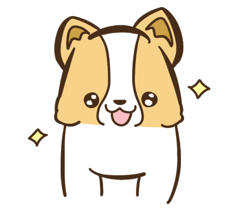 Happy Dog Sticker by corgiyolk for iOS & Android | GIPHY