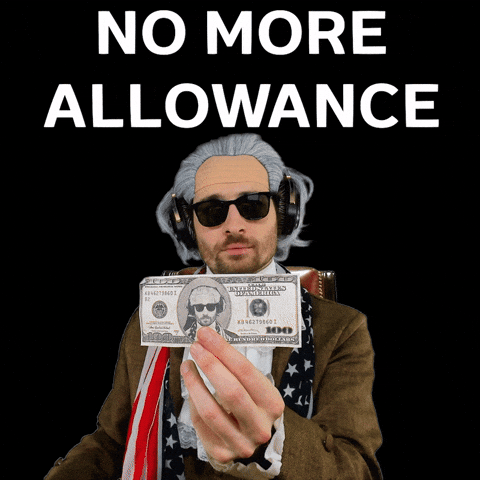 Animated GIF of an empty wallet being turned inside out, showing no money inside.