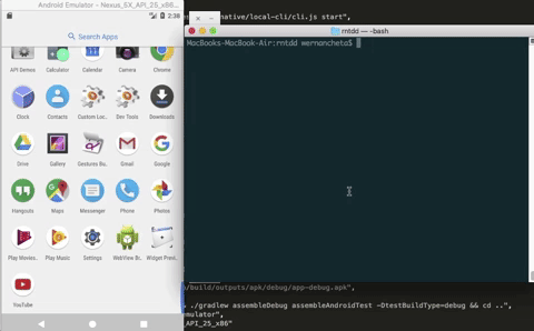 Cannot launch app on Android (instrumentationProcess terminated due to ...
