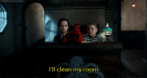 clean my room, addams family