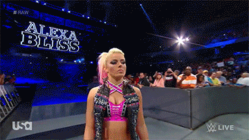 10. Divas Action > Alexa Bliss vs. AJ Lee Giphy