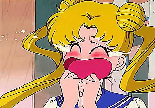 Image result for sailor moon scared gifs