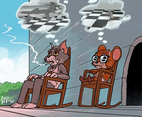 Tom and Jerry 78 Years Older in random gifs