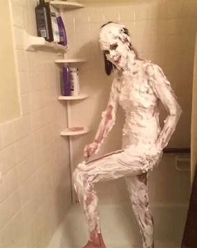 shower shaving girl morning routine