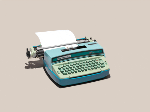 Resultado de imagem para typewriter gif