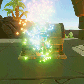 Treasure chest opening