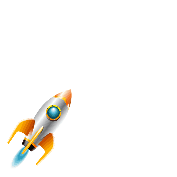 Off We Go Rocket Ship Sticker by Boostly for iOS & Android | GIPHY