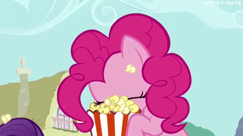 eating my little pony popcorn
