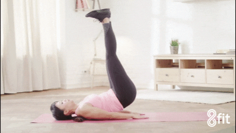 PULSE UP is a core workout which works on the lower abs