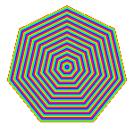 rainbow octagon pop it