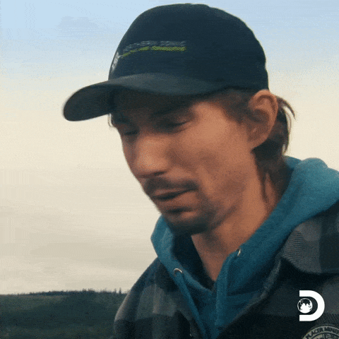 GIF of Parker Schnabel from Gold Rush saying We don't have time for screwing around