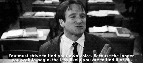 find your own voice robin williams