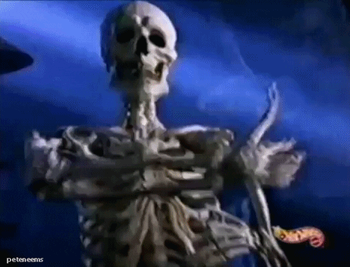 skeleton thumbs up 90s 90s commercials skeletons