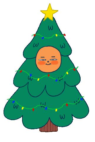 Happy Merry Christmas Sticker by Katharine Kow for iOS &amp; Android | GIPHY