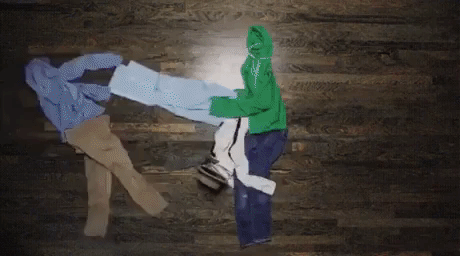 The laundry attack in funny gifs