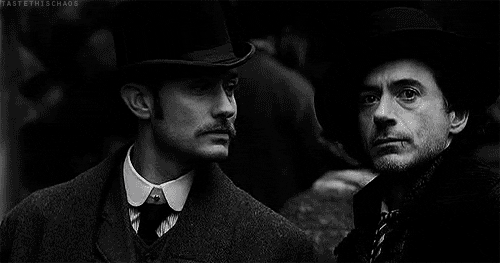 Doctor Watson and Sherlock Holmes GIF