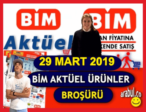 bim 29 Mart 2019 aktüel ürünler broşürü