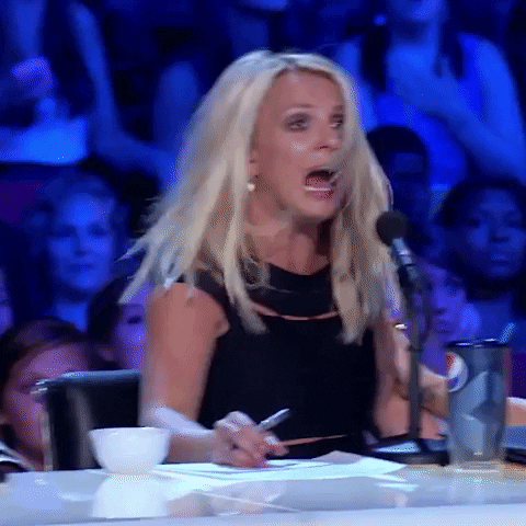 Scared Britney Spears GIF by X Factor Global