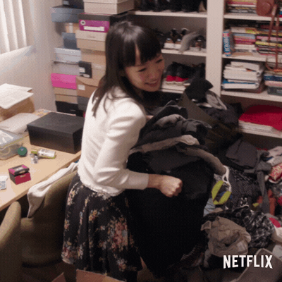 Happy Marie Kondo GIF by NETFLIX - Find & Share on GIPHY