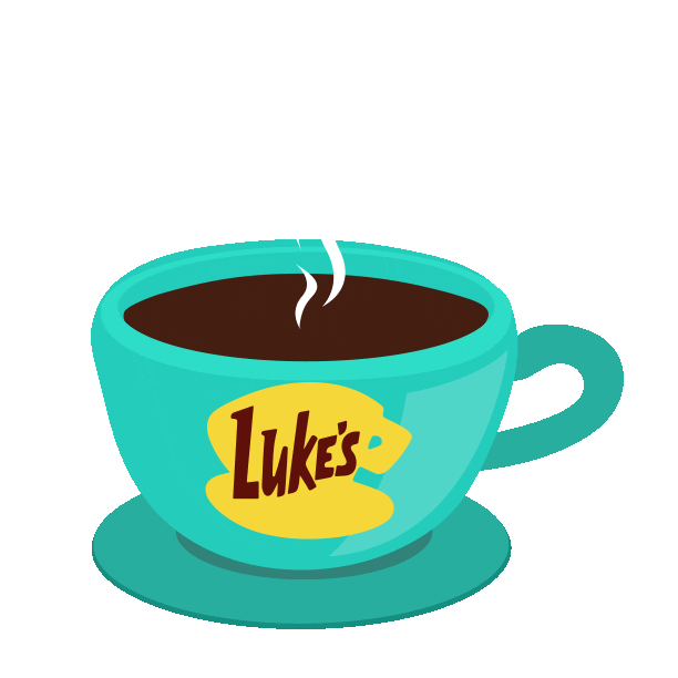 Gilmore Girls Coffee Sticker by Kim Campbell for iOS & Android | GIPHY