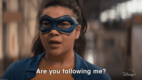 Kamala Khan: Are you following me?