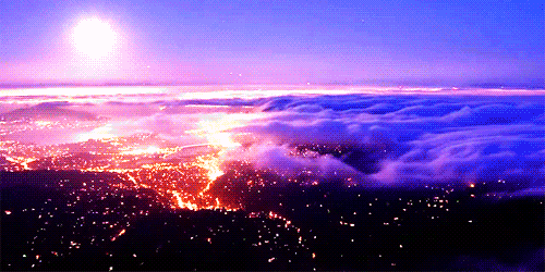 Aesthetic Anime Clouds GIF Scenery gif on tumblr