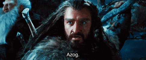 Image result for azog thorin gif