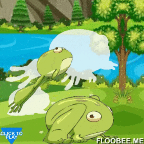 Jumping frog in gifgame gifs