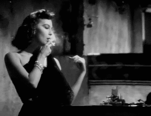 Ava Gardner Smoking GIF - Find & Share on GIPHY
