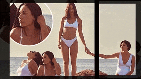 Demi Moore and Daughters Stun in White Swimsuits