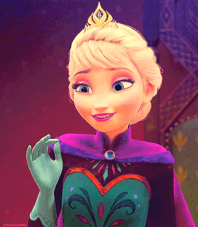 Elsa waving