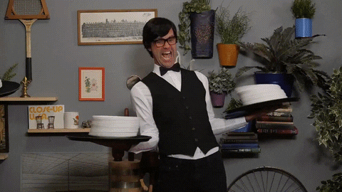 Waiter GIF Find Share On GIPHY