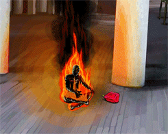 burning man animated GIF 