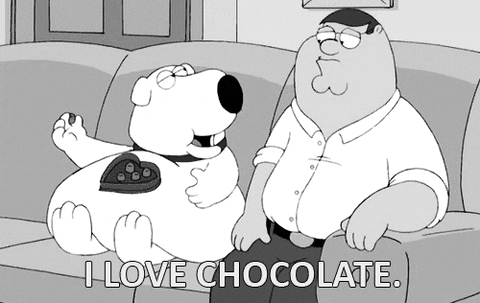 chocolate black and white food family guy