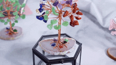 amethyst crystal tree of life-copper money tree-money tree money tree-crystal tree